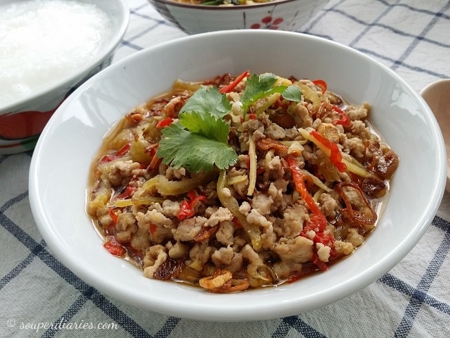 Stir Fry Pork with Salted Vegetables - Souper Diaries