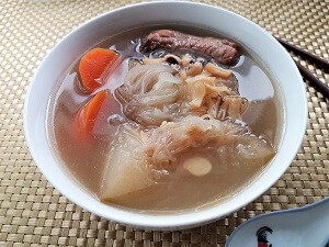 Shark fin melon soup