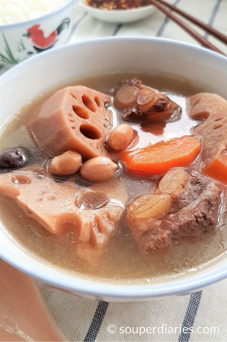 lotus root soup with pork ribs
