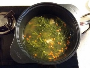 watercress soup with pork ribs