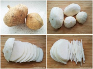 Jiu Hu Char Recipe (Stir fried Jicama with Shredded Cuttlefish)