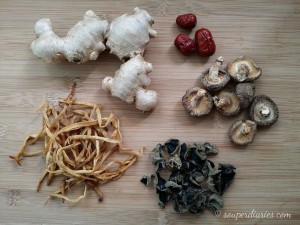 Chinese steamed chicken ingredients
