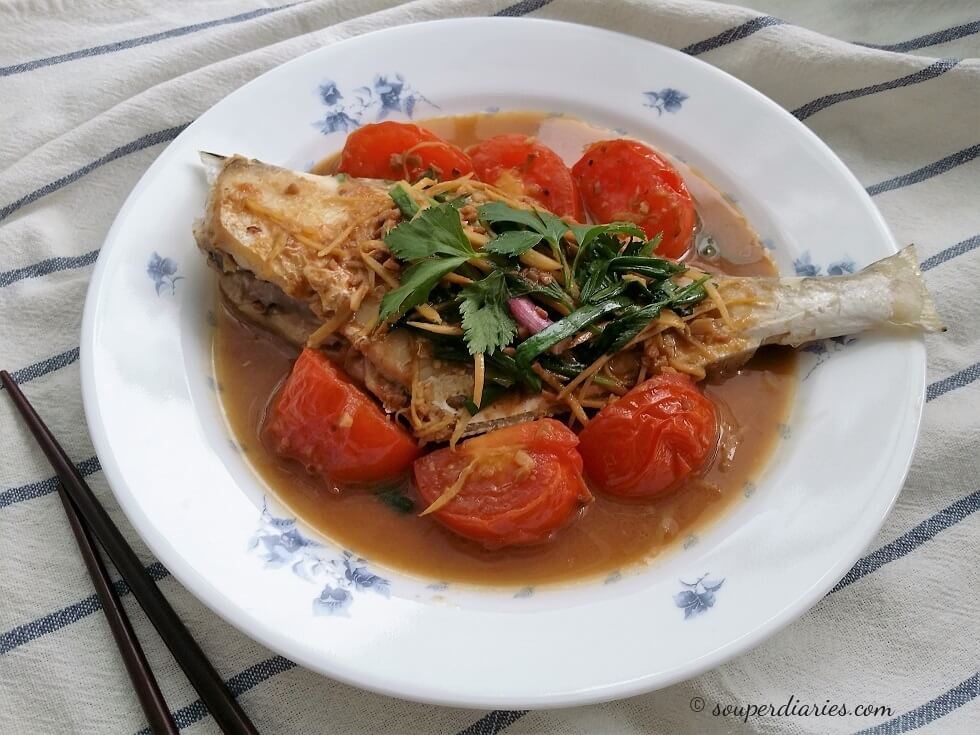 fried fish in yellow bean sauce Souper Diaries