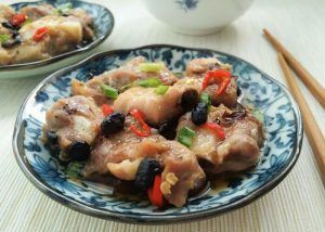 steamed pork ribs in black bean sauce