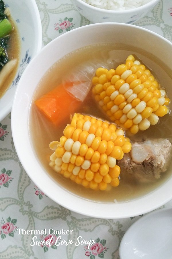 Chinese Sweet Corn Soup with Pork Ribs