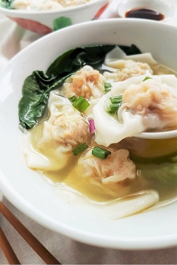 Simple Wonton Soup Recipe (Pork Shrimp Wonton Recipe) - Souper Diaries