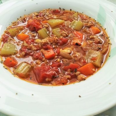 Ground Pork Tomato Stew