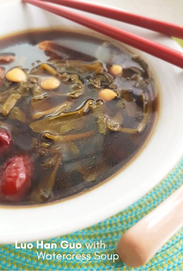 luo han guo with watercress soup