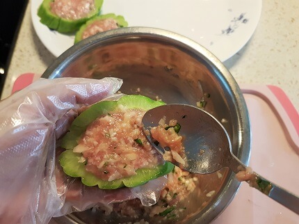 Stuffed bitter gourd