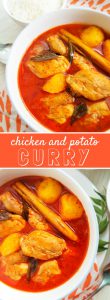 Chicken curry with potatoes