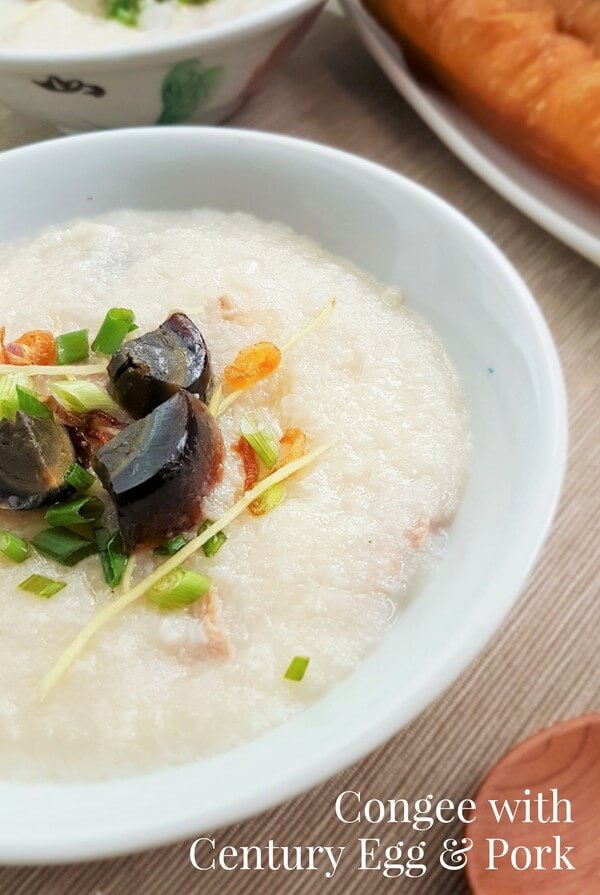 century egg pork congee