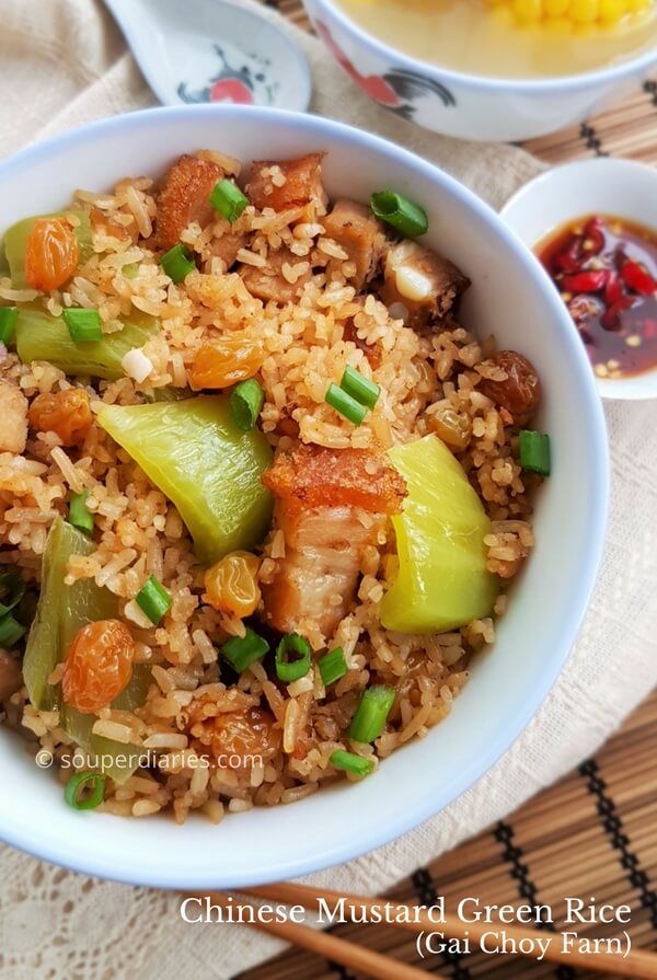 Kai Choy Fan Recipe (Chinese Mustard Green Rice) - Souper Diaries