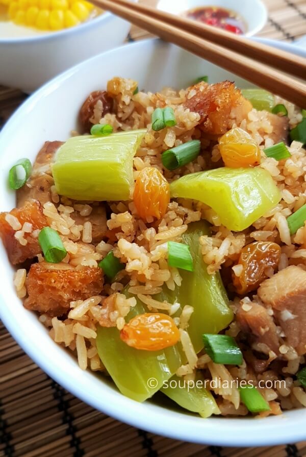 Kai Choy Fan Recipe (Chinese Mustard Green Rice) - Souper Diaries