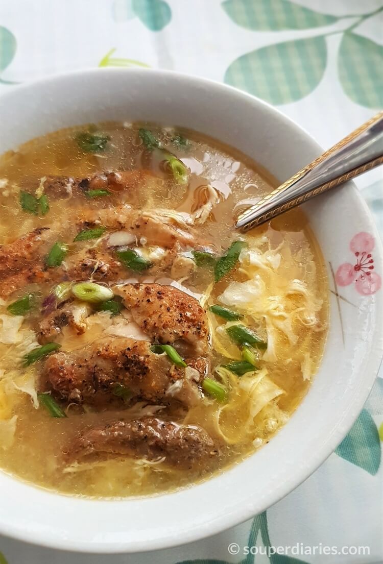 Chicken egg drop soup recipe - Souper Diaries
