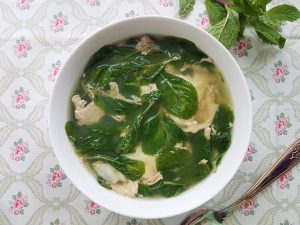 Mint Egg Soup