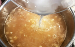 Corn egg drop soup