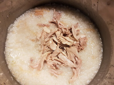 Chinese chicken congee recipe