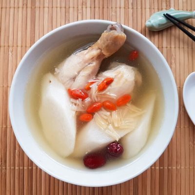Fresh Chinese Yam Chicken Soup