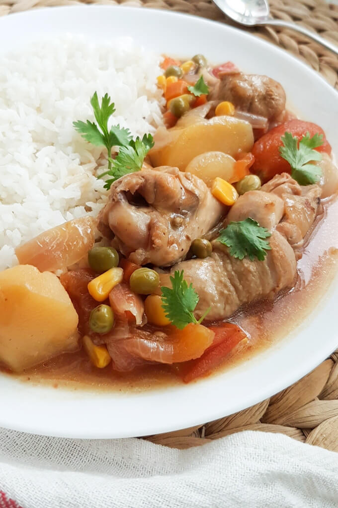 Chicken with potato stew