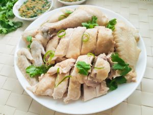 Chinese poached chicken