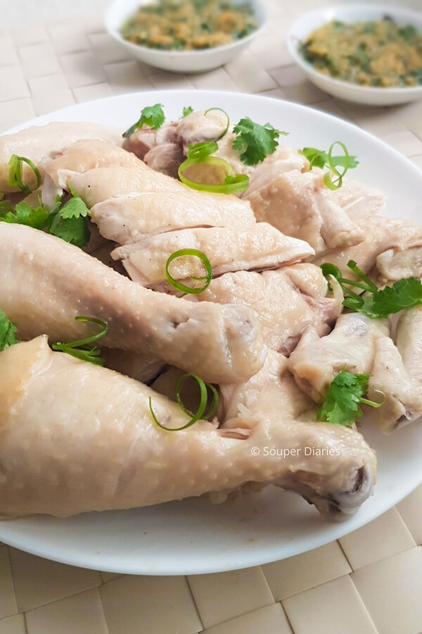 Chinese Poached Chicken (White Cut Chicken / Pak Cham Kai) - Souper Diaries
