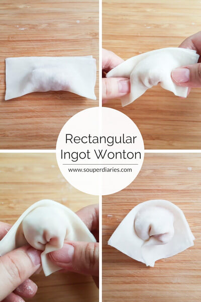 Rectangular ingot wonton