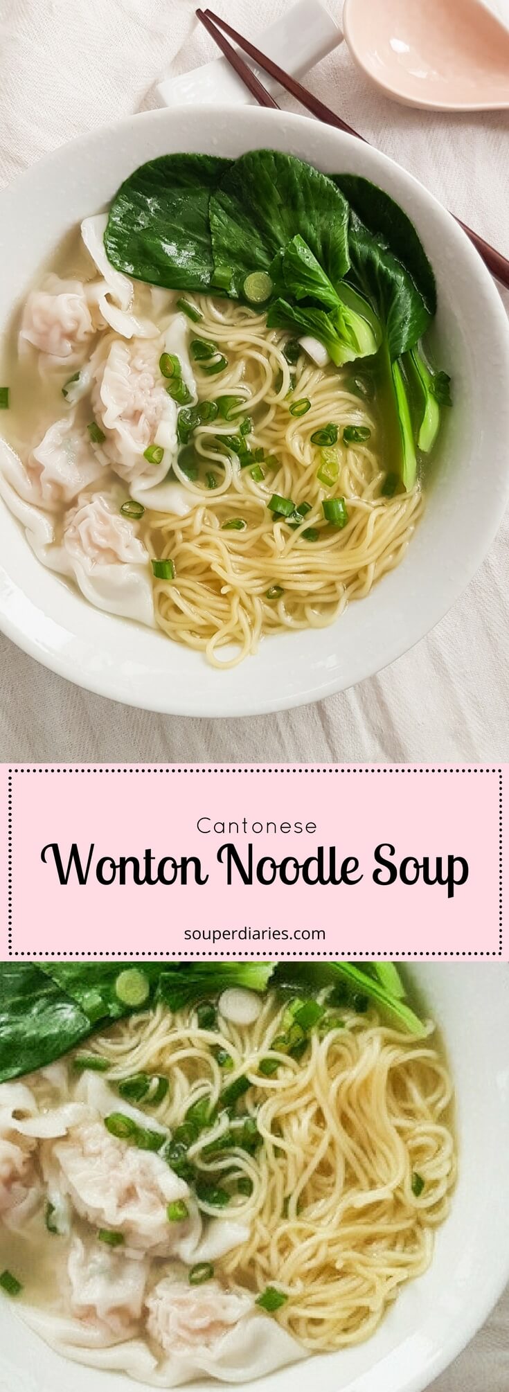 Cantonese Wonton Noodle Soup Recipe - Souper Diaries