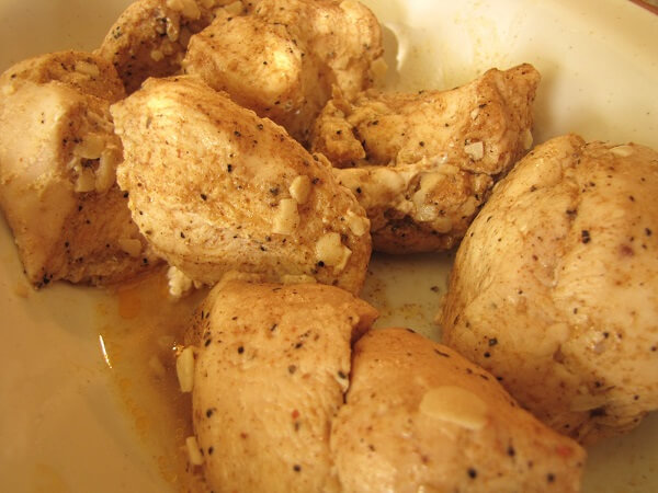 Baked chicken with a thermal cooker