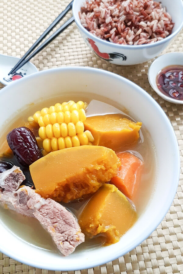 Pumpkin Pork Ribs Soup