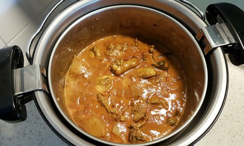 Thermal cooker curry chicken