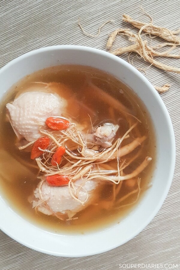 Ginseng beard chicken soup