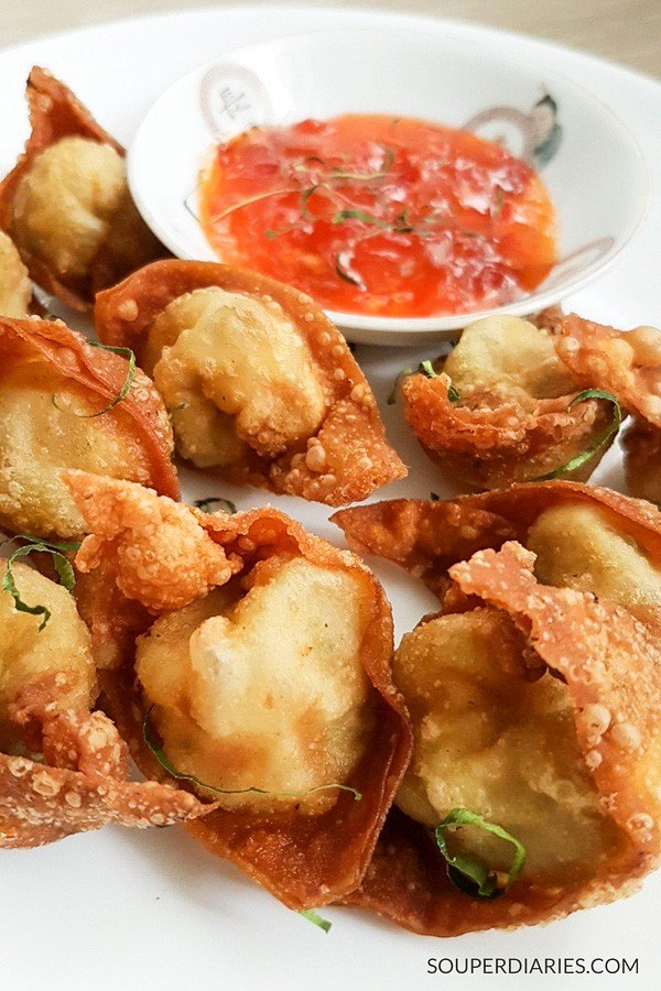 Chinese Fried Wonton Recipe with Kaffir Lime Leaves - Souper Diaries